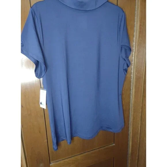 NWT Tek Gear Workout Gear Purple Women's Short Sleeve Top XXL - Picture 3 of 4